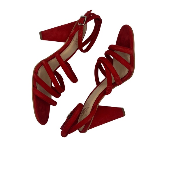 Vince Camuto Kaniana Vibrant Red Heels Size 8M NEW Without Tags - Picture 6 of 6